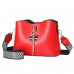Женская кожаная сумка 8805-5 L RED